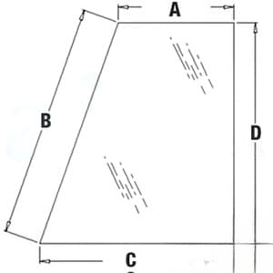 338424A1 - Glass, Rear, Quarter (LH)