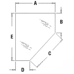 338428A1 - Glass, Door, Lower (RH)