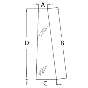 3389399M2 - Glass, Door, Front (RH/LH)