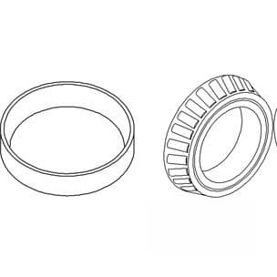 3426851M2 - Bearing & Cup, MFWD Hub