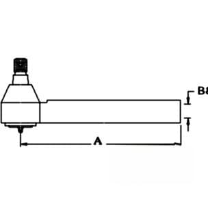3429731M1 - Tie Rod w/ Tube