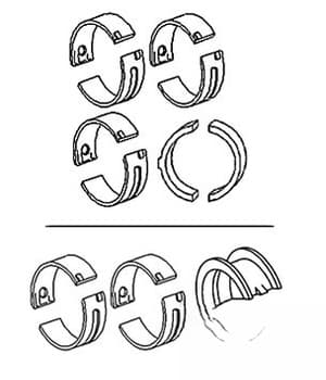 34K60010 - set of 3) Main (.010" Bearing Set