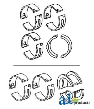 34K60020 - Bearing Set, Main (.020", set of 3)