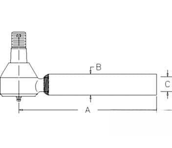 35533-62920 - Tie Rod End, Steering Cylinder