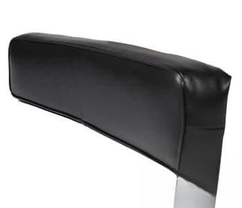 363219R91-1 - BLK VINYL 6" Wood Base Back Cushion