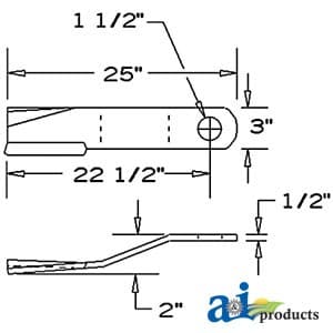 36BH - Blade, Rotary Cutter, CCW, Flat
