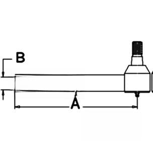 3764024M1 - Tie Rod w/ Tube