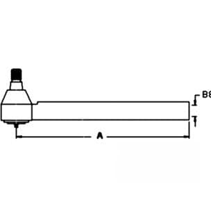3764286M1 - Tie Rod w/ Tube