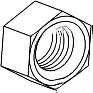 379329R1 - Tie Rod Jam Nut - Thumbnail 3