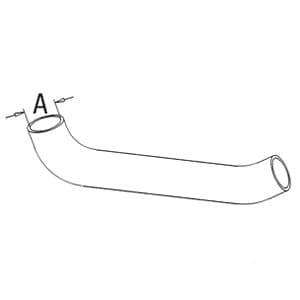 377145R1 - Upper Radiator Hose - Thumbnail 2