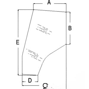 3805643M1 - Glass, Door (LH) - Tinted