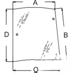 3806590M2 - Glass, Rear, Side (RH) - Tinted