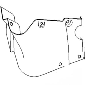 388736R1 - Steering Support Housing (LH) (Fiberglass)