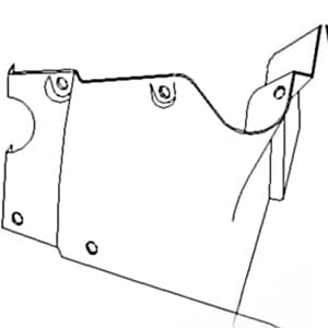 388737R1 - Steering Support Housing (RH) (Fiberglass)