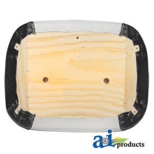 388546R91-5 - Bottom Cushion, Wood Base, WHT/BLK VINYL - Thumbnail 3