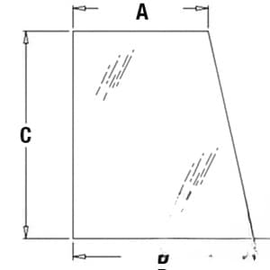 394700A1 - Glass, Door, Upper (RH)