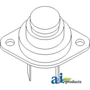 397940R93 - Switch, Push Button; Ether Solenoid/Horn - Thumbnail 3