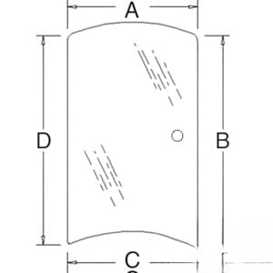3C581-70540 - Glass, Side (RH)
