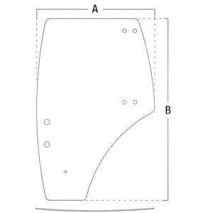 3C581-70675 - Door, Glass