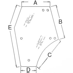 3C581-70774 - Glass, Door (LH) - Tinted