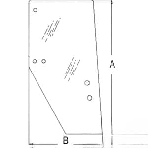 3F260-53050 - Glass, Door (RH)