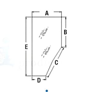 3G710-70770 - Glass, Door (LH)
