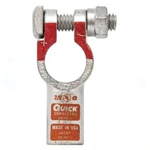 4020005P-B - 2/O Ga. (5 Pk) Pos. Copper Crimp Battery Terminal - Thumbnail 2