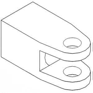 406249R1 - Front (3.980" long) Yoke