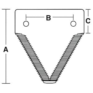 412-021 - Chrome 11ga Top Serrated - Thumbnail 3