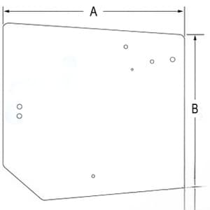 4272760M1 - Glass; Cab Upper Rear