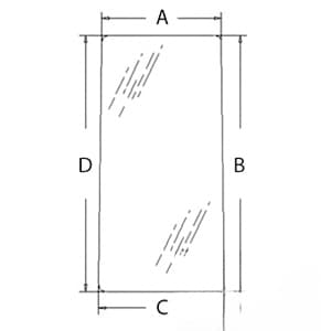 4369556 - Glass, Rear (LH)