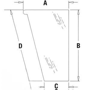 448608A1 - Glass, Front, Lower (LH)