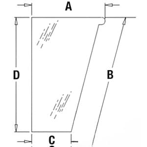 448609A1 - Glass, Front, Lower (RH)