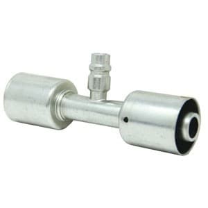 461-3115 - Straight Splicer w/ R134a Service Port Steel Beadlock Fitting
