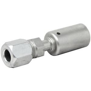 461-3279 - Straight Compression (Repairs English Tubing) Steel Beadlock Fitting