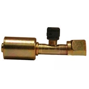 461-3377 - Steel Straight Female O-Ring w/ R134A Service Port Fitting