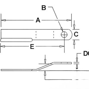 464BH - CCW Rotary Cutter Blade