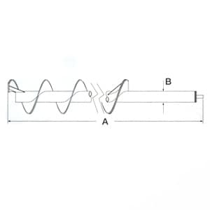 47373691 - Ext Wear Horizontal Unloading;  High Capacity Unload Auger
