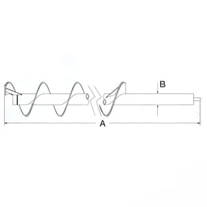 47897750 - Ext Wear (8 Spline) Horizontal Unloading; High Capacity Unload Auger