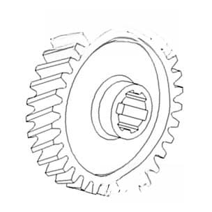 50038DB - Gear, Steering