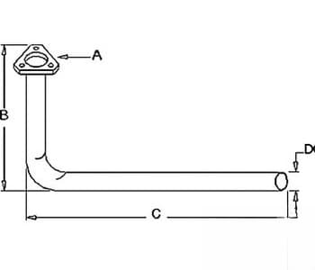 508523M92 - Exhaust Pipe