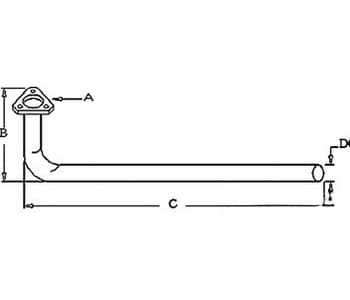 508826M92 - Exhaust Pipe