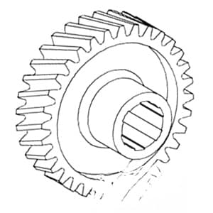 50037DB - Steering Worm Gear Sector
