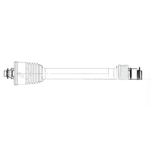 510511000 - 540 RPM W/Radial Pin Clutch Complete 80° Driveline