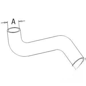 512058M1 - Bottom Radiator Hose