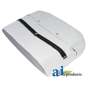 513351M91-S9 - Canvas Base Seat Cushion, Strap-On, GRY - Thumbnail 3