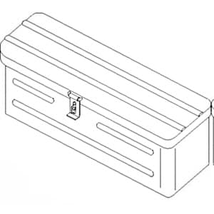 5A3OR - Tool Box, Orange Metal - Thumbnail 5