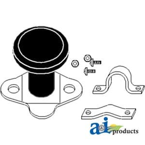 5A6BL - Spinner, Aluminum Steering Wheel (black plastic coated knob) - Thumbnail 3