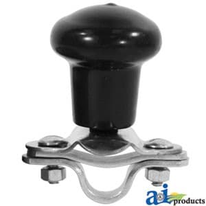 5A6BL - Spinner, Aluminum Steering Wheel (black plastic coated knob) - Thumbnail 4