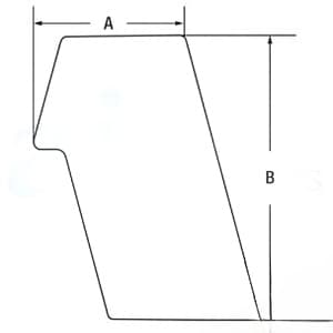 6691001 - Glass, LH Rear Stationary